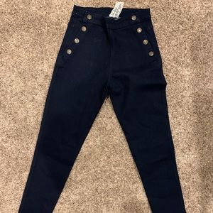 Blue Buttoned Jeans from Forever 21